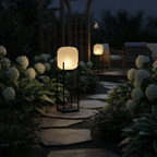 Modern Solar Outdoor Lantern Stainless Steel Waterproof 6