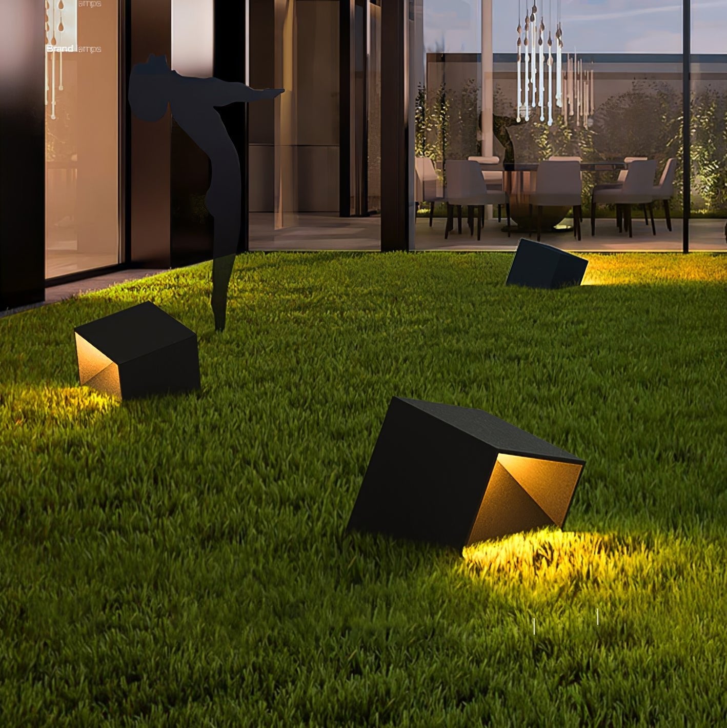 Modern Solar Outdoor Path Light Stainless Steel Automatic 5