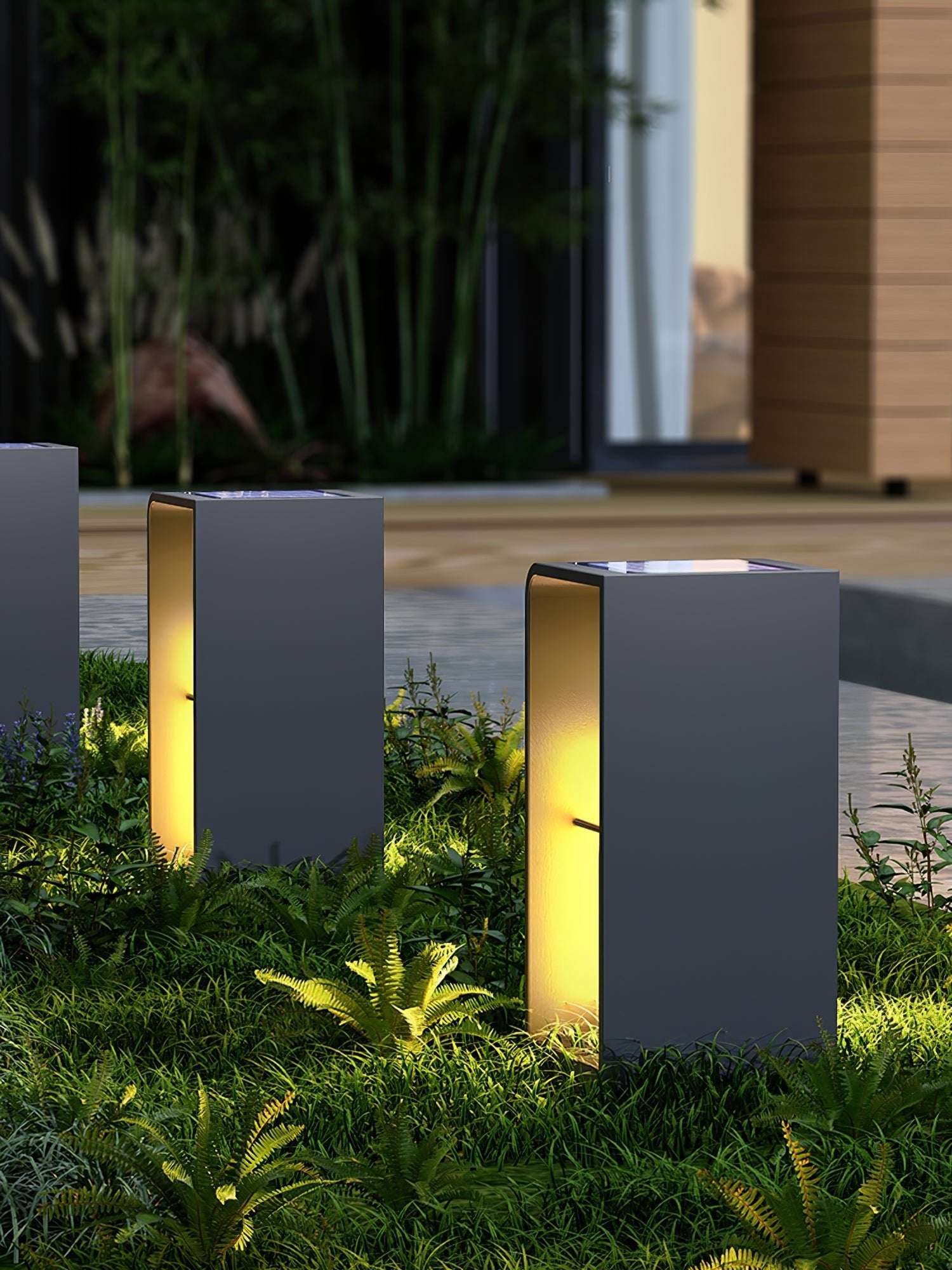 Modern Solar Outdoor Path Light Stainless Steel Waterproof 3