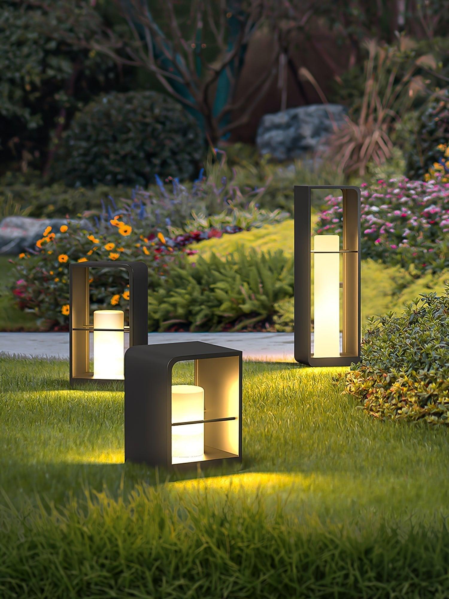 Modern Solar Outdoor Path Light Stainless Steel Waterproof 6