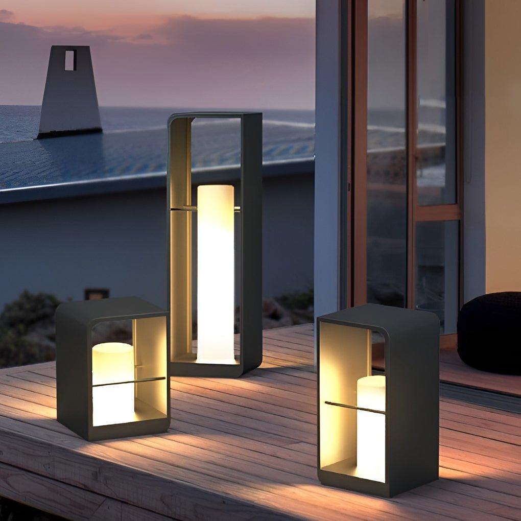 Modern Solar Outdoor Path Light Stainless Steel Waterproof 8