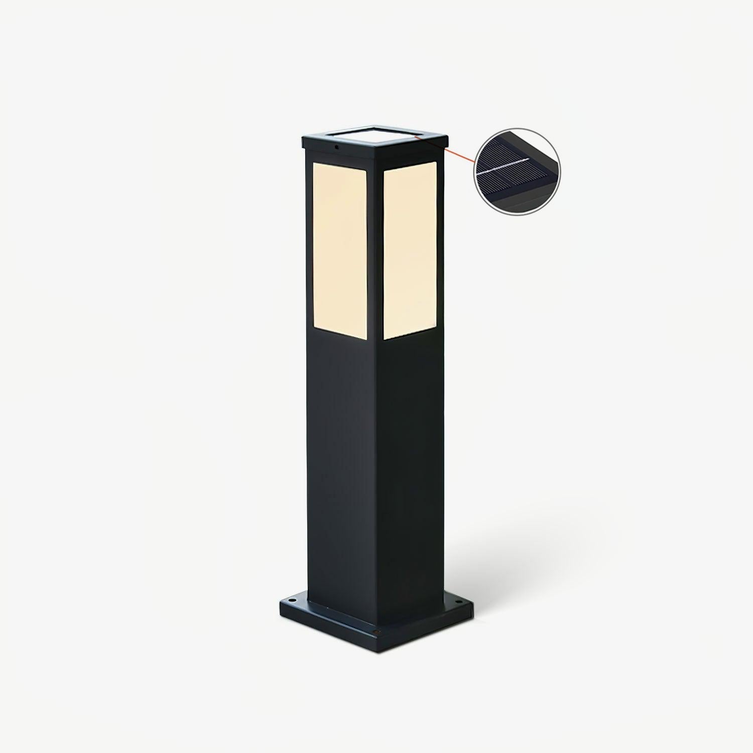 Modern Solar Outdoor Post Light Aluminium Waterproof LED 0