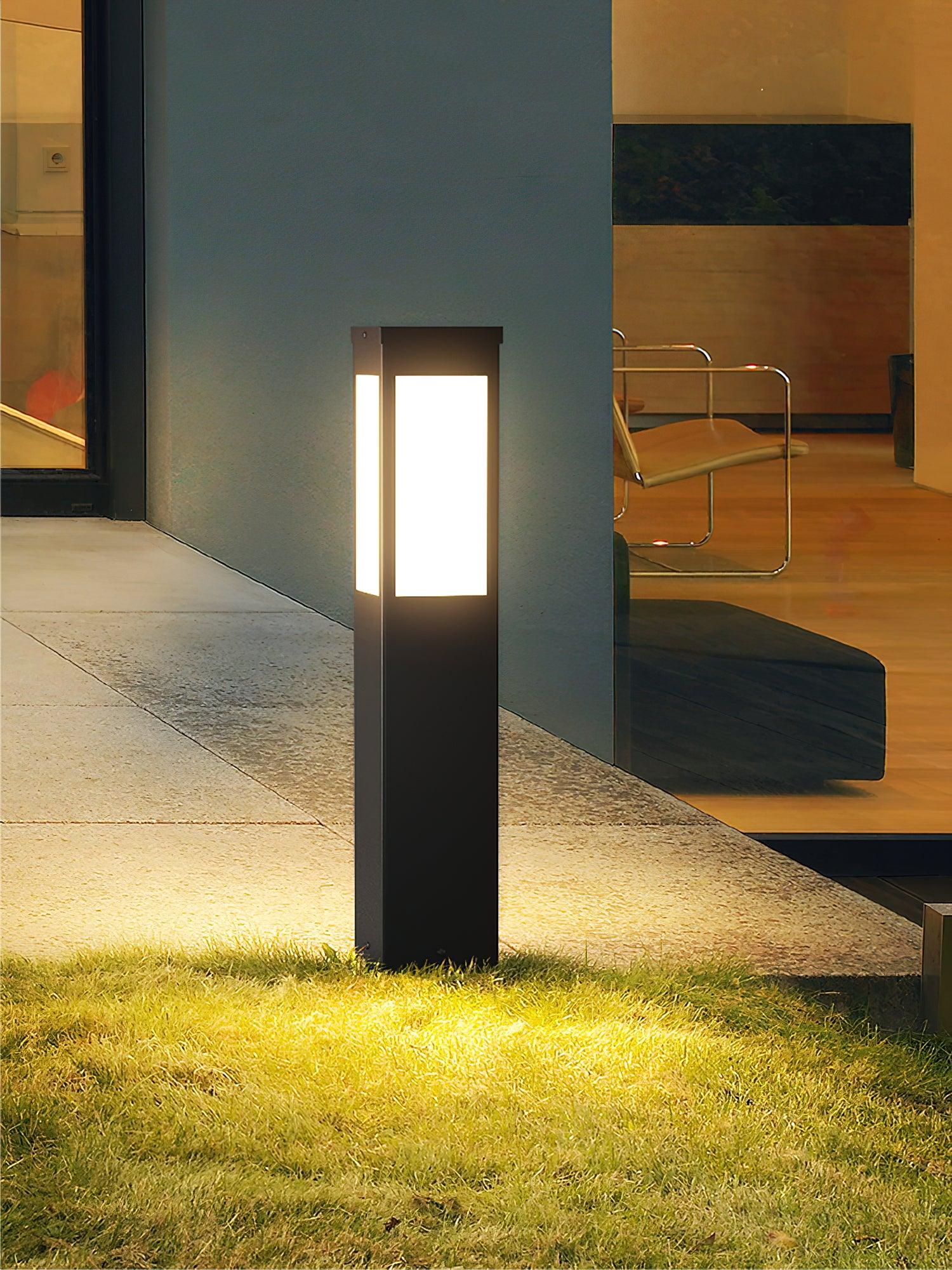 Modern Solar Outdoor Post Light Aluminium Waterproof LED 4
