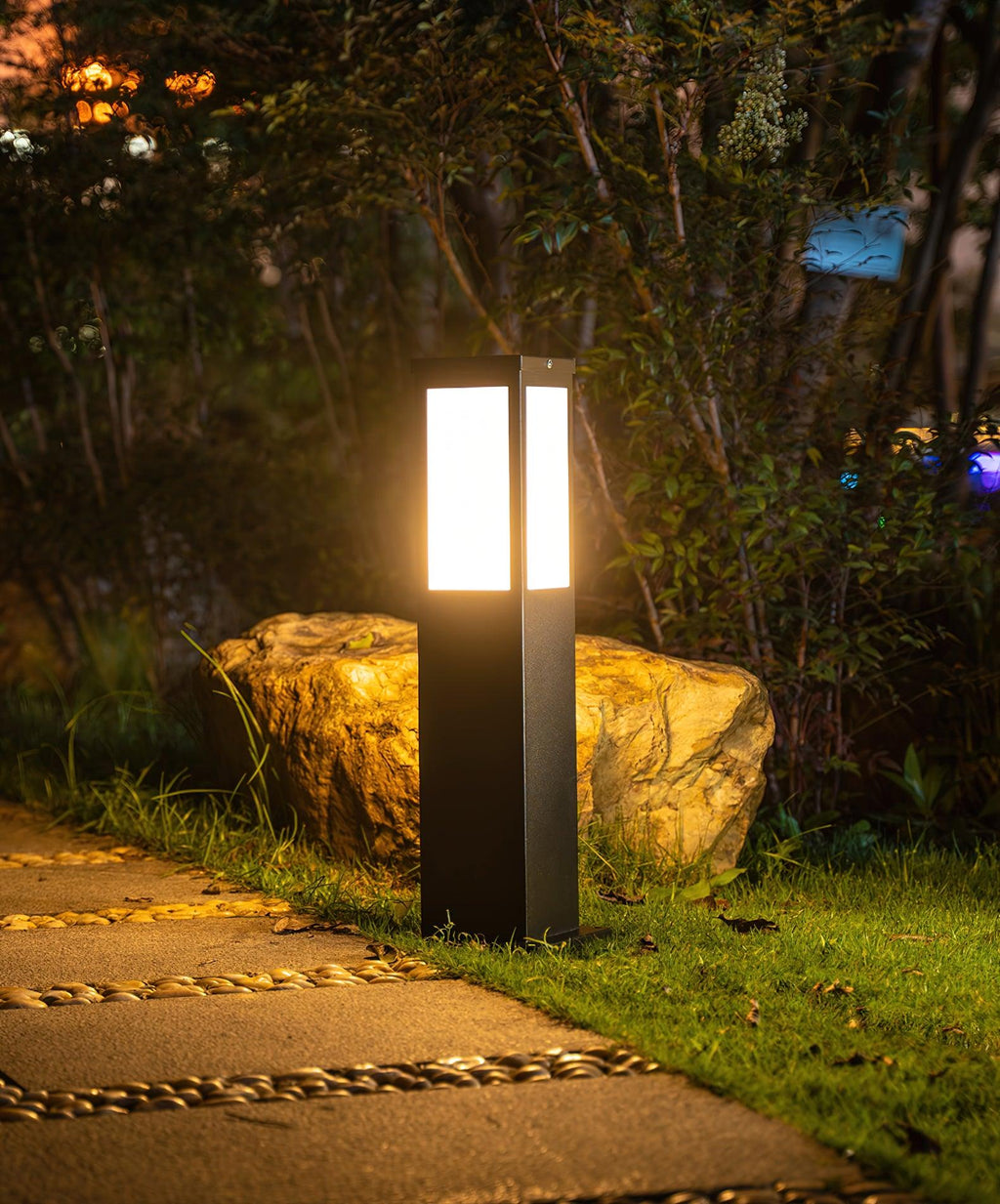 Modern Solar Outdoor Post Light Aluminium Waterproof LED 5