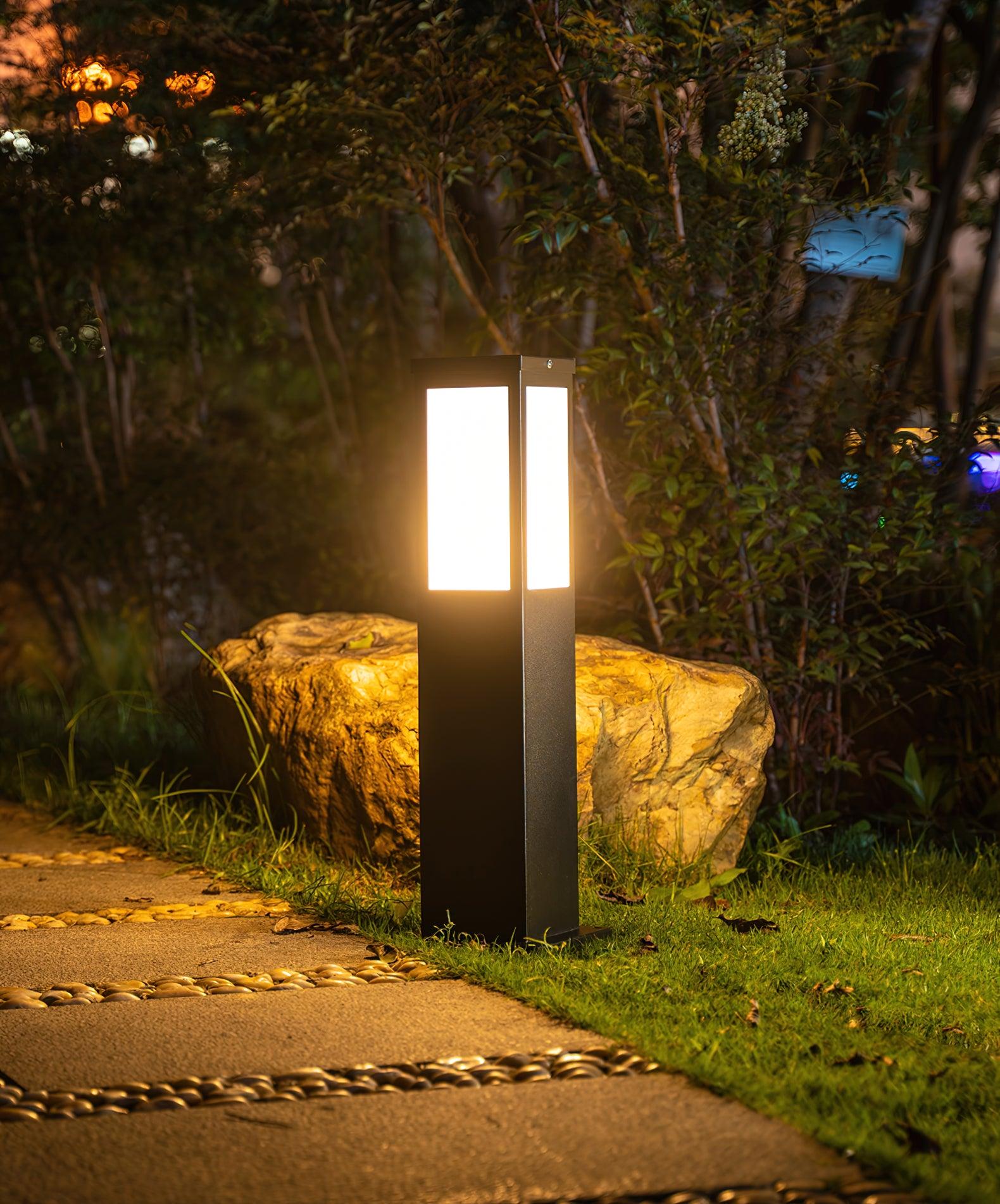 Modern Solar Outdoor Post Light Aluminium Waterproof LED 5