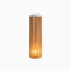 Modern Solar Outdoor Post Light Natural Rattan Waterproof 10