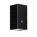 Modern Solar Outdoor Wall Light – Black Die-Cast Aluminum Fixture for Patios and Fences 2