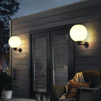 Modern Solar Outdoor Wall Sconce – Waterproof LED Lantern for Patio and Fence Lighting 1