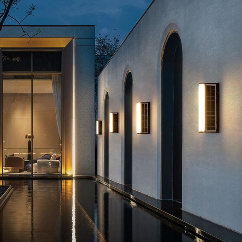 Modern Solar Wall Light - Waterproof Outdoor Wall Lantern for Gardens and Patios 0