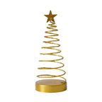 Modern Spiral Star Table Lamp – Gold Battery Operated Bedside Lamp with LED Light 1