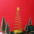 Modern Spiral Star Table Lamp – Gold Battery Operated Bedside Lamp with LED Light 2