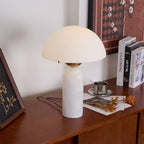 Modern Table Lamp Glass Shade Adjustable Height 1