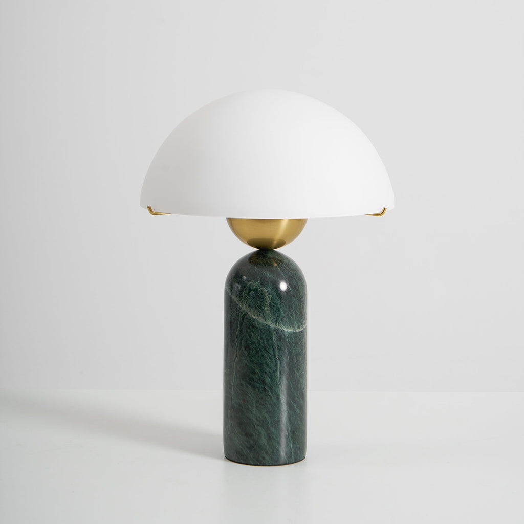 Modern Table Lamp Glass Shade Adjustable Height 9