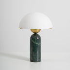 Modern Table Lamp Glass Shade Adjustable Height 9