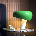 Modern Table Lamp Marble Base Metal Shade LED Compatible 3