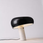 Modern Table Lamp Marble Base Metal Shade LED Compatible 6