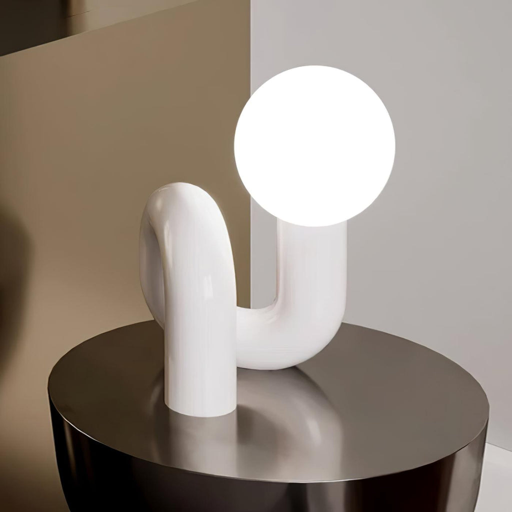 Modern Table Lamp Resin Glass LED Dimmable 2