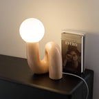 Modern Table Lamp Resin Glass LED Dimmable 8