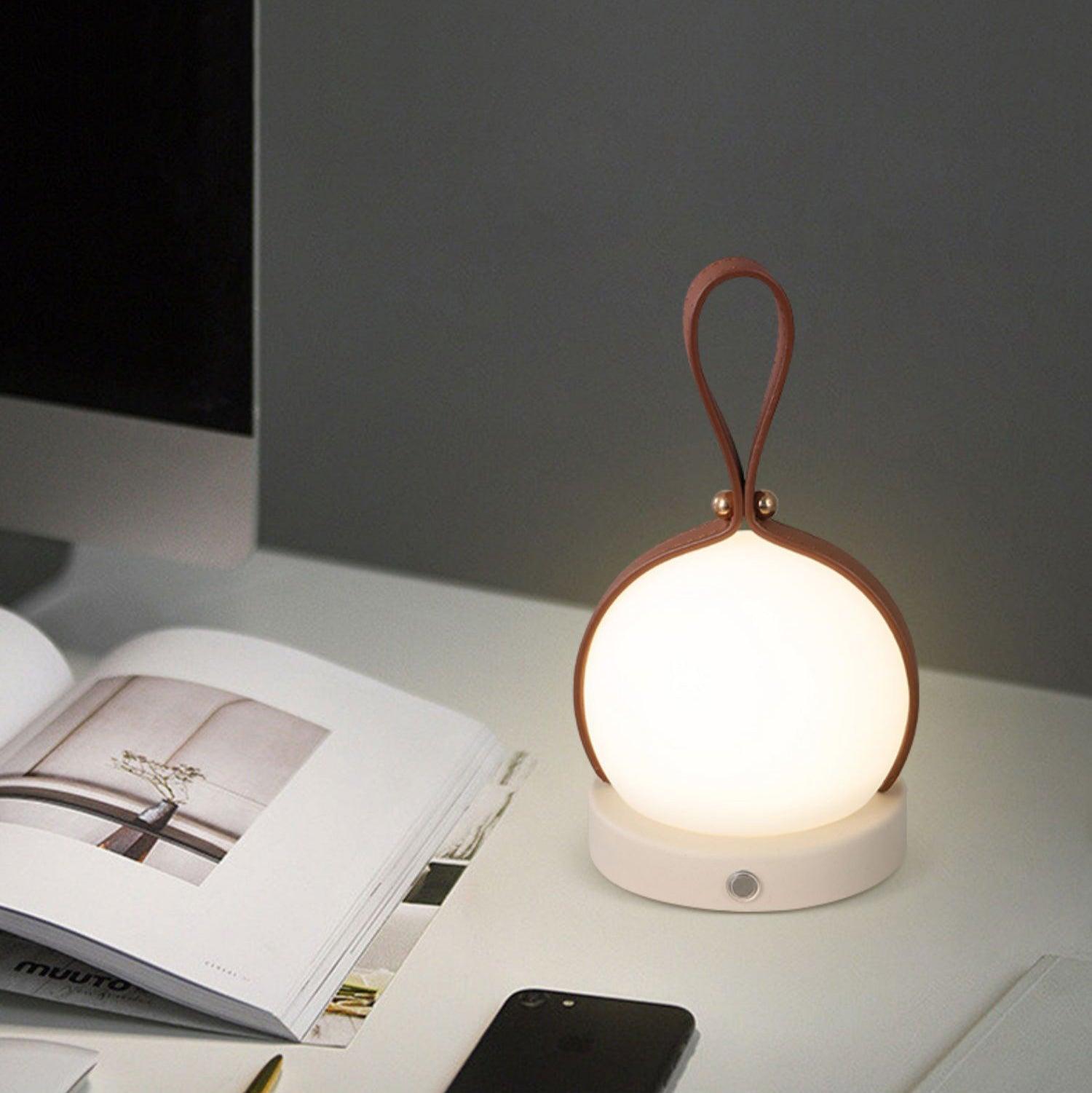 Modern Table Lamp with Integrated LED for Bedroom and Living Room 7