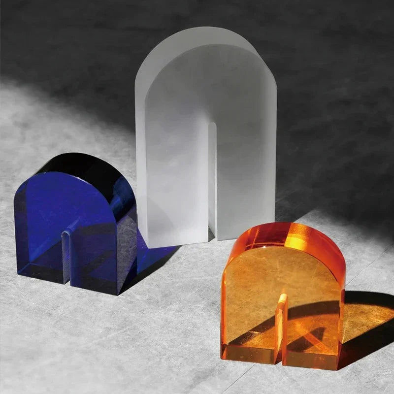 Modern Vivid Bookends Artificial Crystal Decorative Accent 4