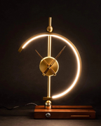 Modern Wall Clock Decor with Brass and Wood Design – Minimalist Silent Timepiece 2