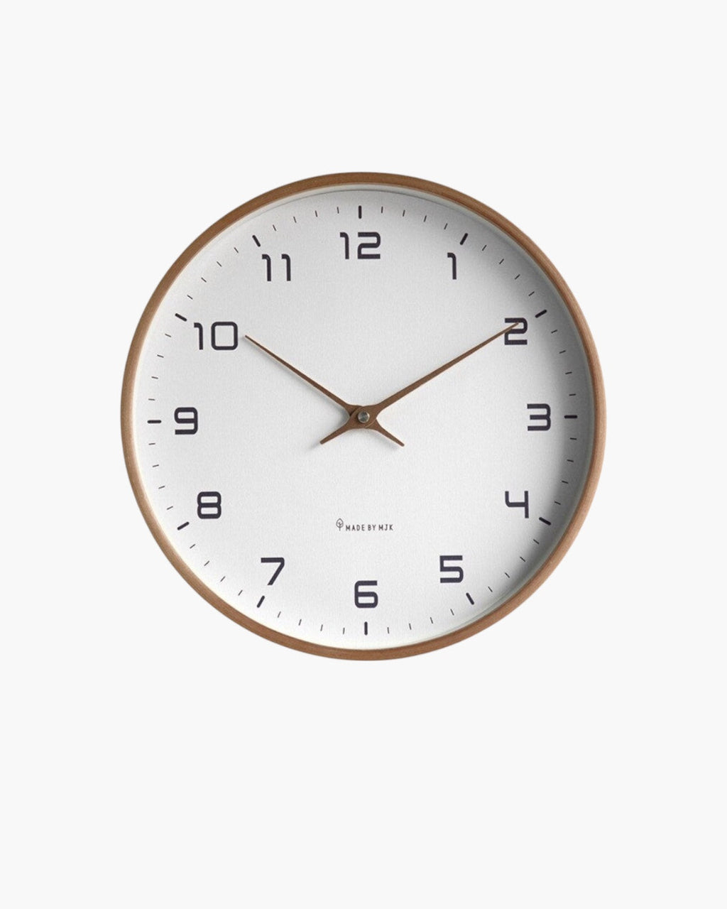 Modern Wall Clock Decor with Natural Wood Frame and Silent Quartz Mechanism - 12 Inch 0