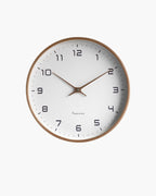 Modern Wall Clock Decor with Natural Wood Frame and Silent Quartz Mechanism - 12 Inch 0