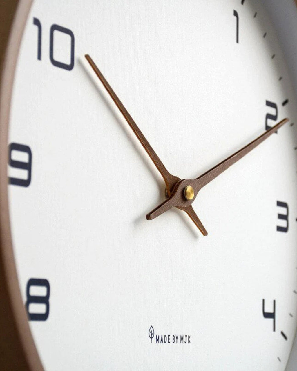 Modern Wall Clock Decor with Natural Wood Frame and Silent Quartz Mechanism - 12 Inch 3