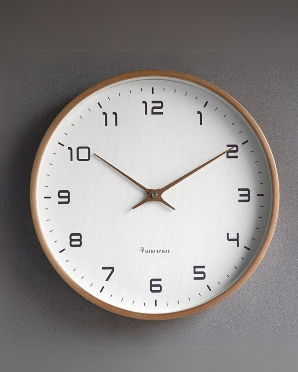 Modern Wall Clock Decor with Natural Wood Frame and Silent Quartz Mechanism - 12 Inch 4