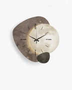 Modern Wall Clock Decor with Unique Moon Design – 12-Inch Lune Aura Clock 0