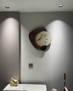 Modern Wall Clock Decor with Unique Moon Design – 12-Inch Lune Aura Clock 6