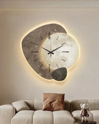 Modern Wall Clock Decor with Unique Moon Design – 12-Inch Lune Aura Clock 7