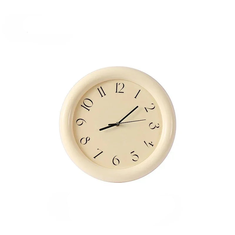Modern Wall Clock Wood Silent Sweep Movement 7