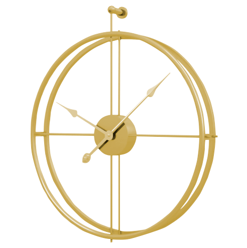 Modern Wall Clock, Openwork Design in Black or Gold Finish – Stylish Wall Clock Decor 0