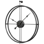 Modern Wall Clock, Openwork Design in Black or Gold Finish – Stylish Wall Clock Decor 1