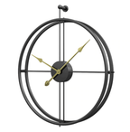 Modern Wall Clock, Openwork Design in Black or Gold Finish – Stylish Wall Clock Decor 2