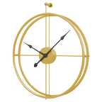Modern Wall Clock, Openwork Design in Black or Gold Finish – Stylish Wall Clock Decor 3