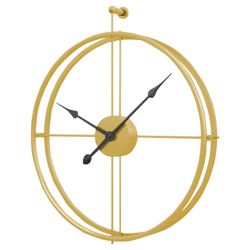 Modern Wall Clock, Openwork Design in Black or Gold Finish – Stylish Wall Clock Decor 3