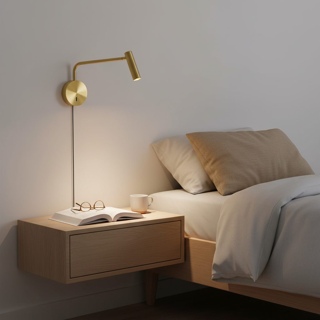 Modern Wall Light with Adjustable Arm and Integrated LED – Black or White 5