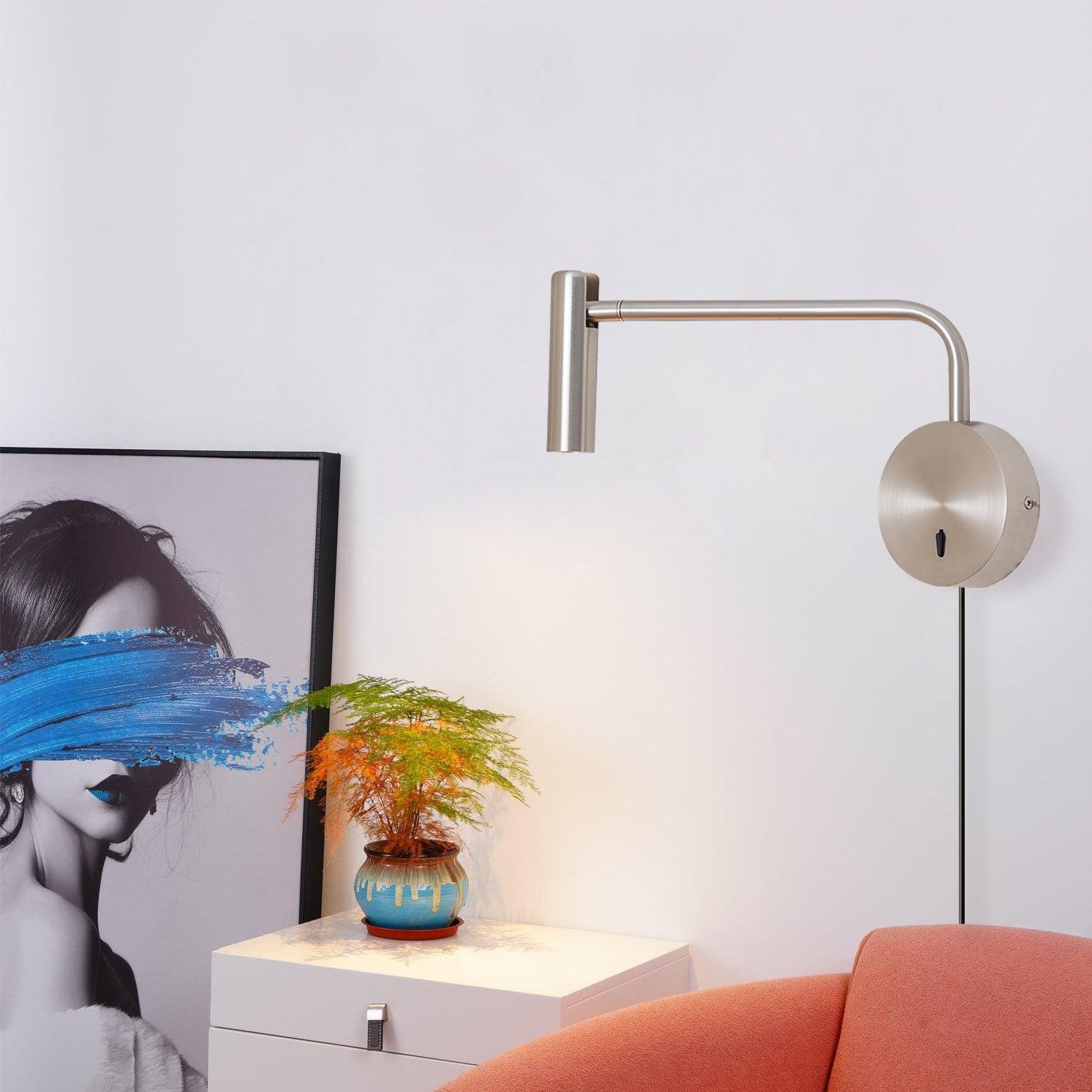 Modern Wall Light with Adjustable Arm and Integrated LED – Black or White 9