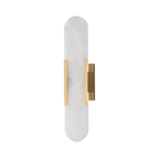 Modern Wall Sconce Lighting – Elongated Alabaster Wall Lamp for Elegant Illumination 0