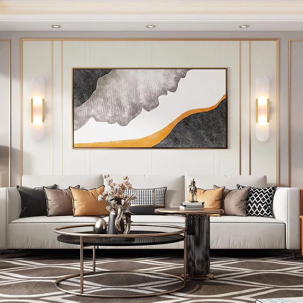 Modern Wall Sconce Lighting – Elongated Alabaster Wall Lamp for Elegant Illumination 1