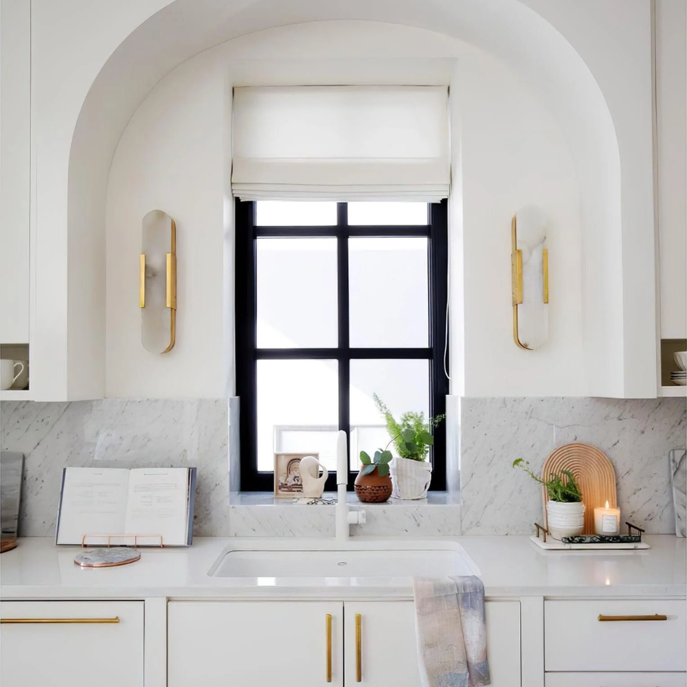 Modern Wall Sconce Lighting – Elongated Alabaster Wall Lamp for Elegant Illumination 6