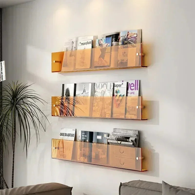 Modern Wall Shelf PVC Space-Saving Design 1