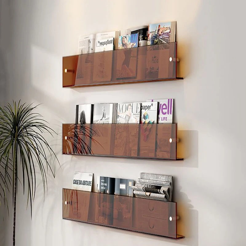 Modern Wall Shelf PVC Space-Saving Design 10