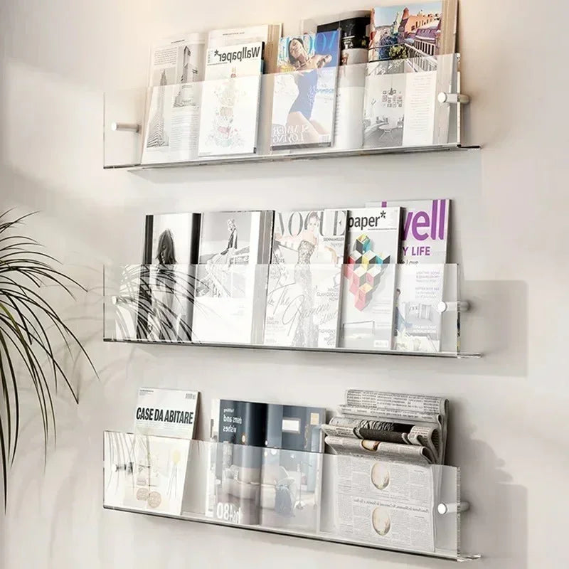 Modern Wall Shelf PVC Space-Saving Design 11