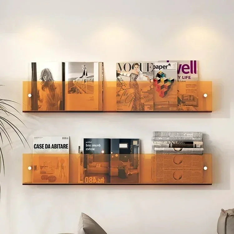 Modern Wall Shelf PVC Space-Saving Design 15