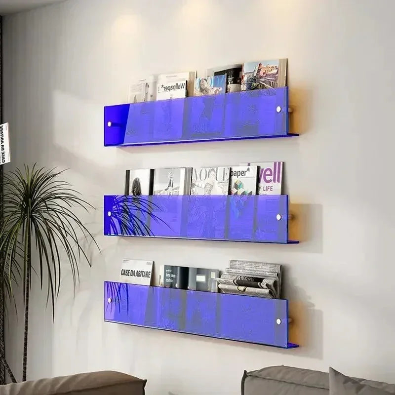 Modern Wall Shelf PVC Space-Saving Design 5