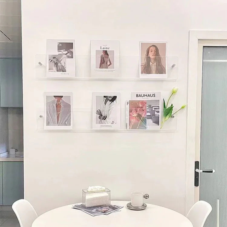 Modern Wall Shelf PVC Space-Saving Design 8