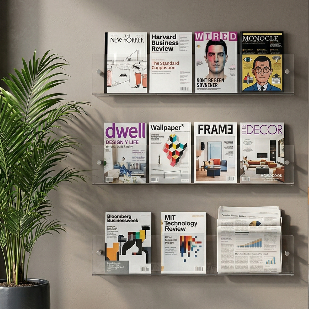 Modern Wall Shelf PVC Space-Saving Design 99